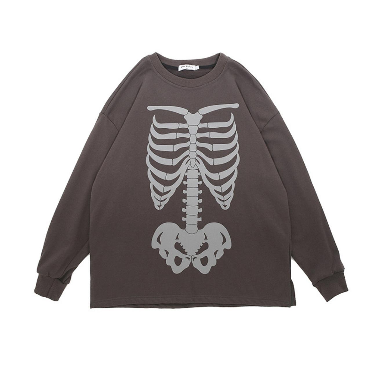 skeleton bones moletom com capuz