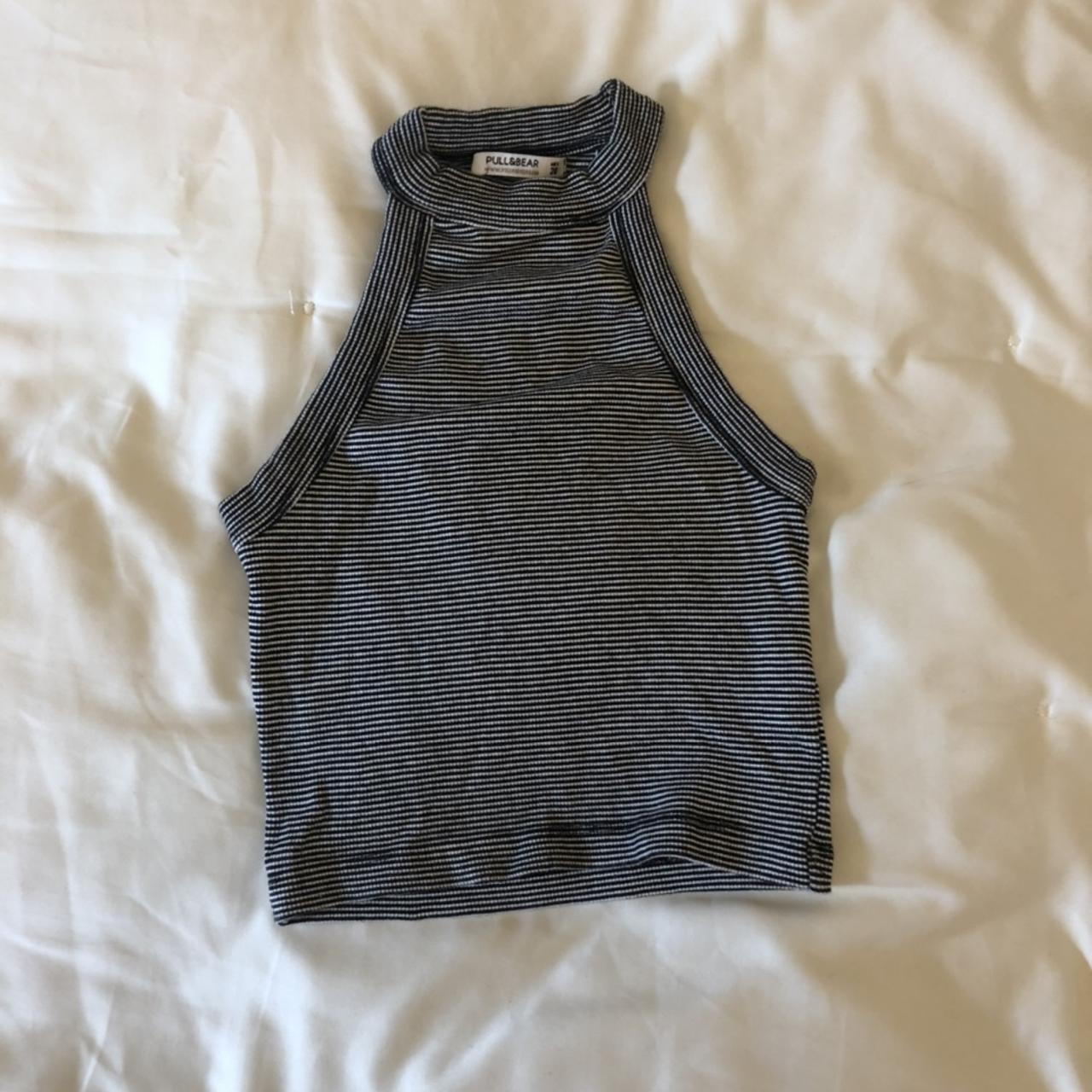 Pull and bear crop top. Halter neck. Size medium.... - Depop