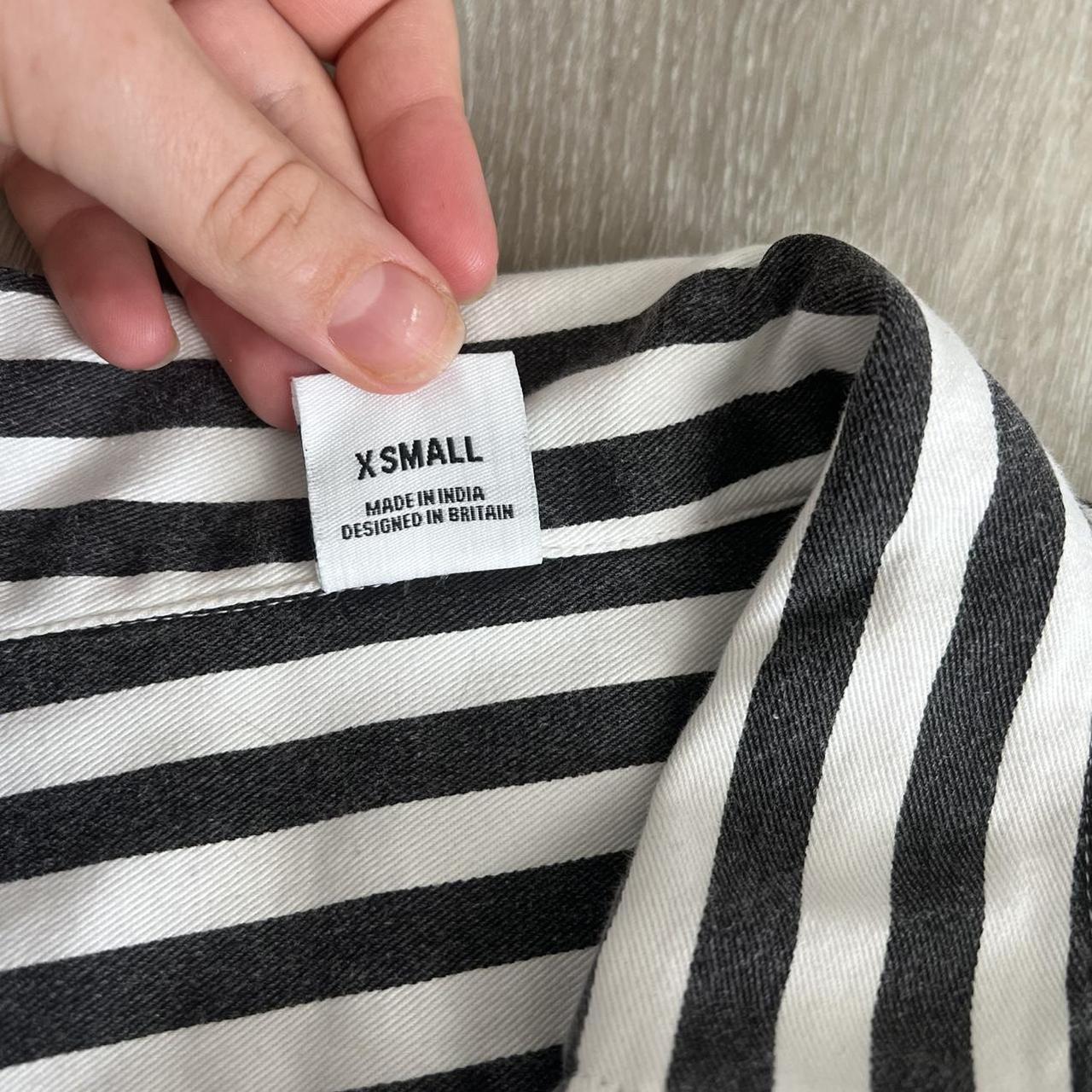 Lucy & Yak black and white striped boiler suit in... - Depop