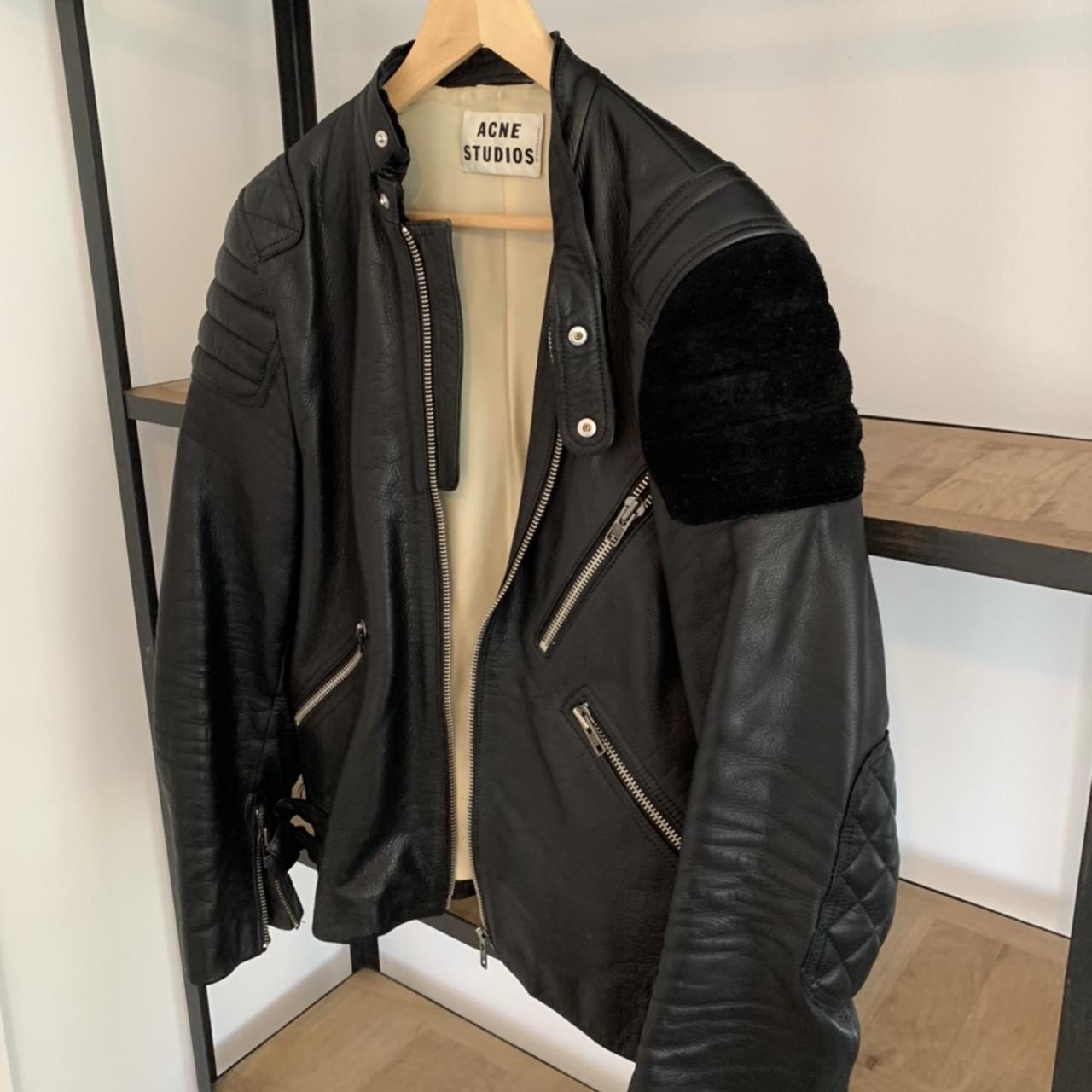 Acne oliver 2024 leather jacket