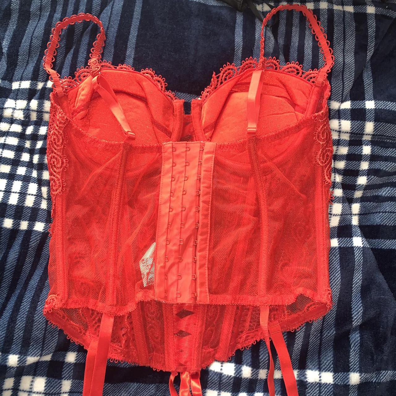 Victoria secret red corset Absolutely beautiful, no... - Depop