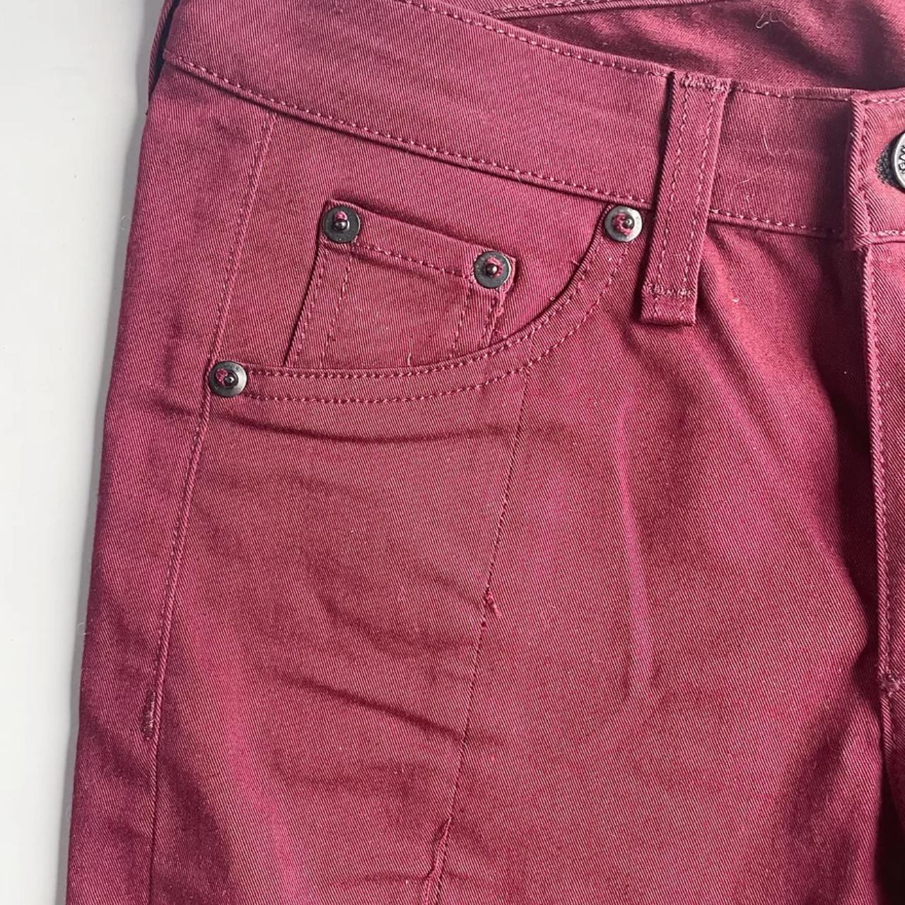 Rag & Bone burgundy stretch skinny jeans with... - Depop