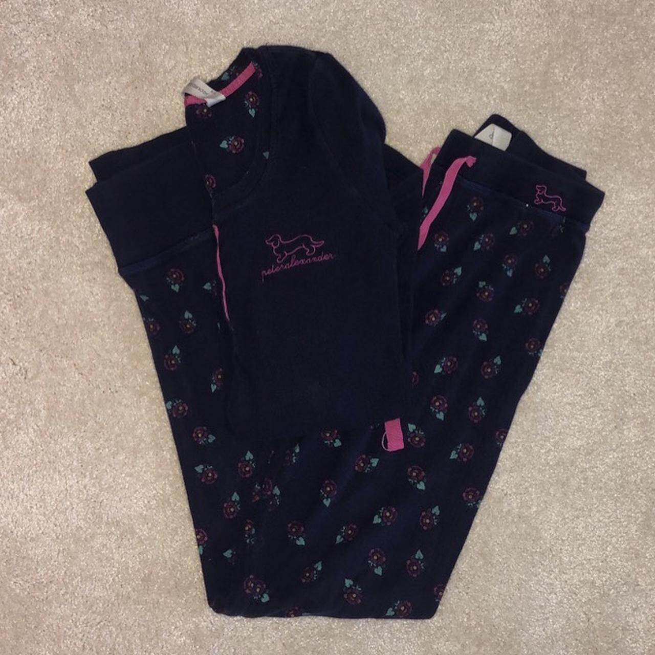 Debenhams Women's Navy and Pink Pajamas Depop