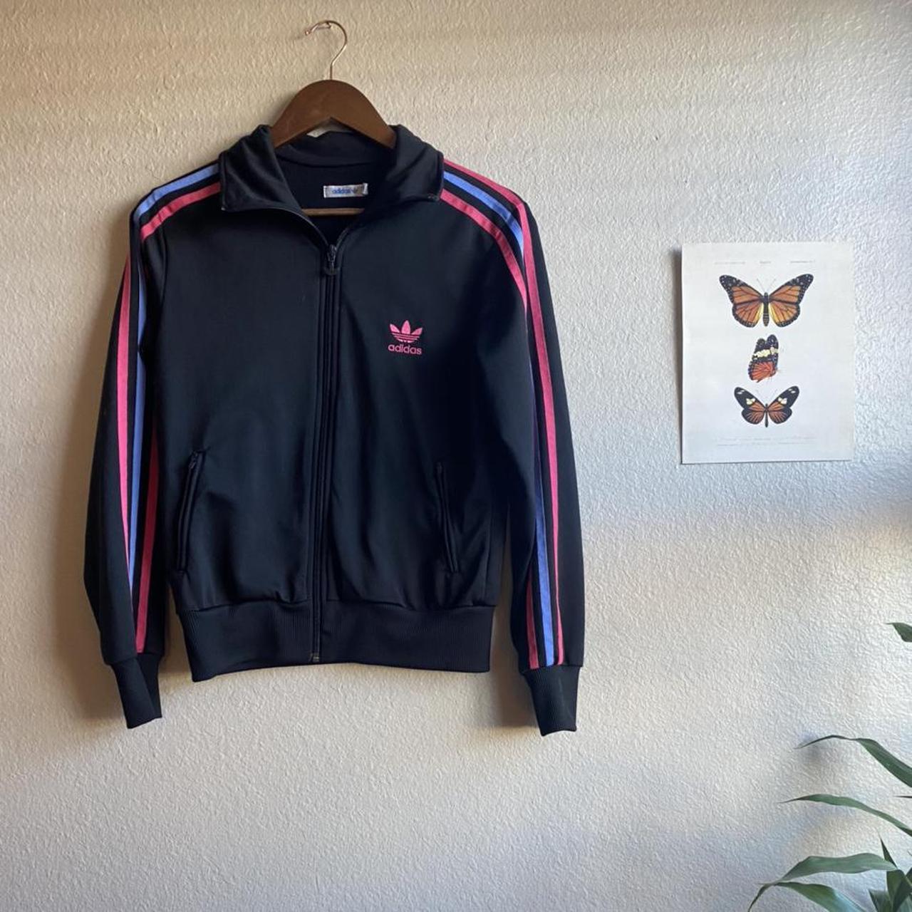 adidas pink and blue jacket