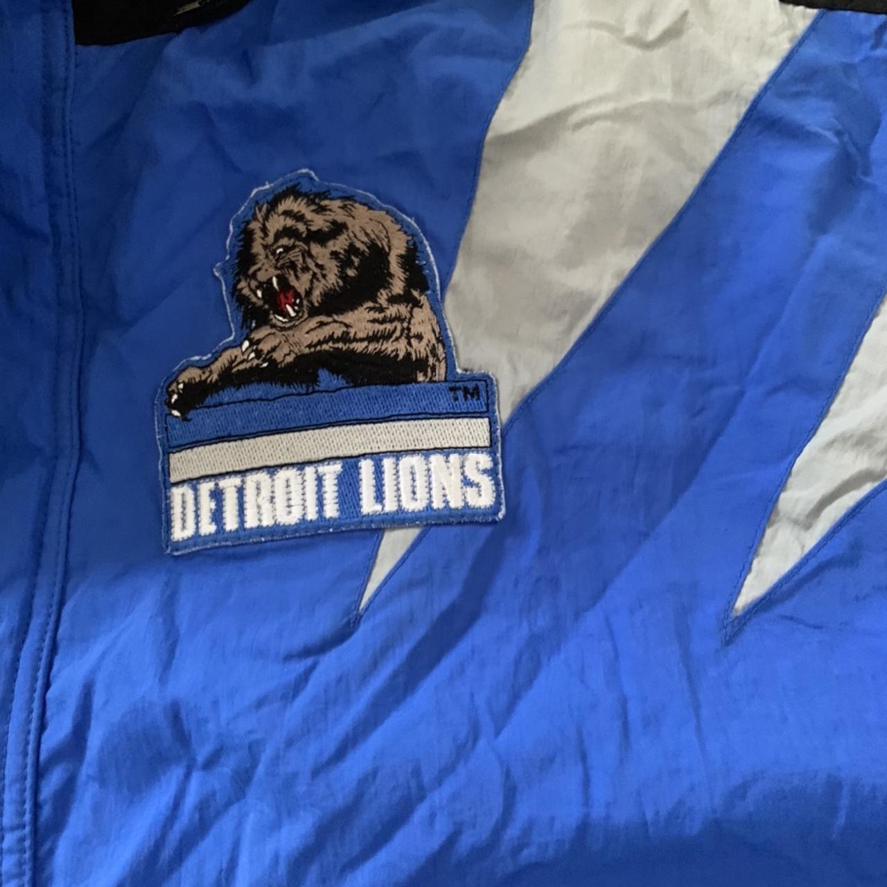 Vintage 80s Detroit Lions Jacket Mens XL NFL Football Apex One Pro Line  Patches