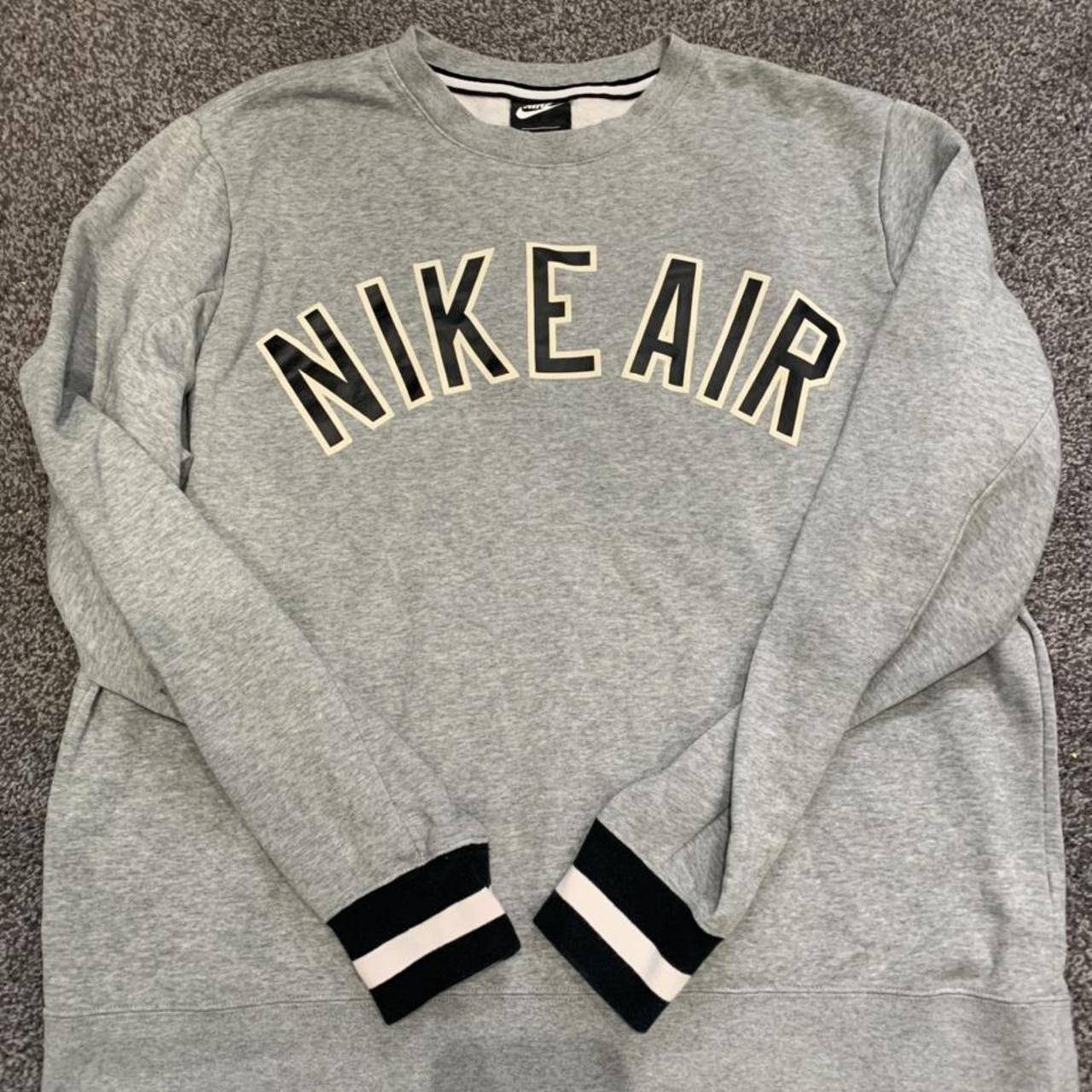 nike spell out sweatshirt white