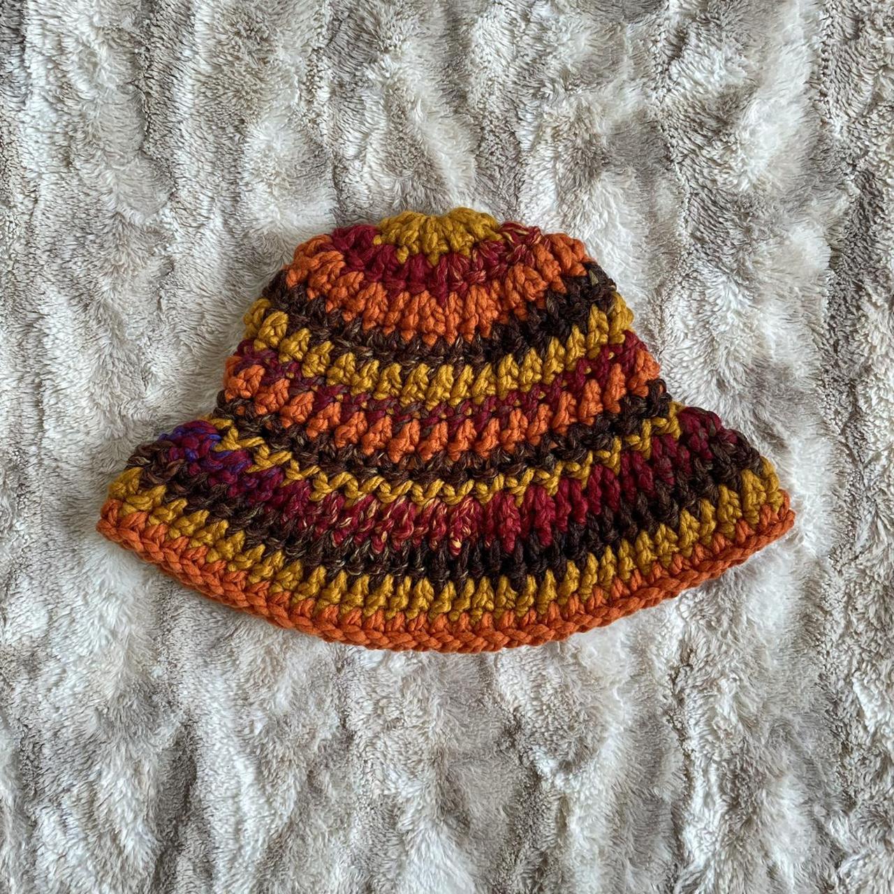 Funky chunky bucket hat ️ Mixedstitch crochet —... Depop