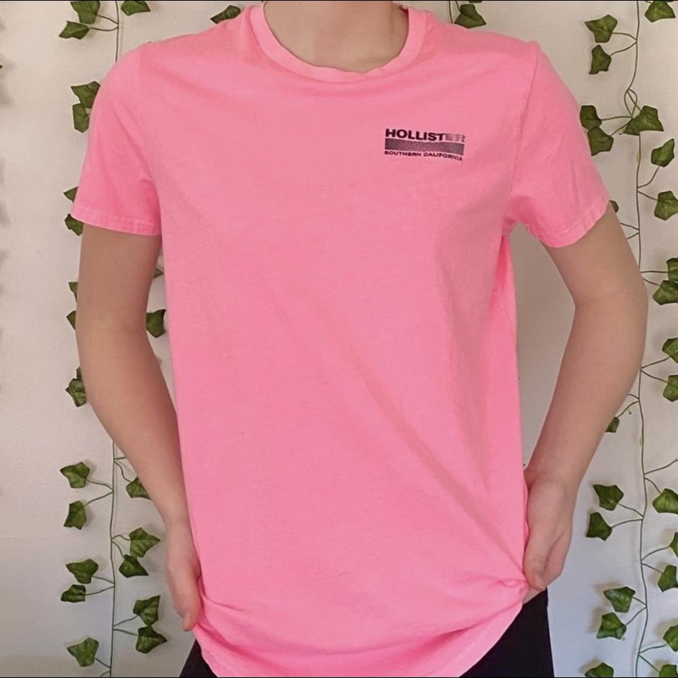 Pink hollister t store shirt