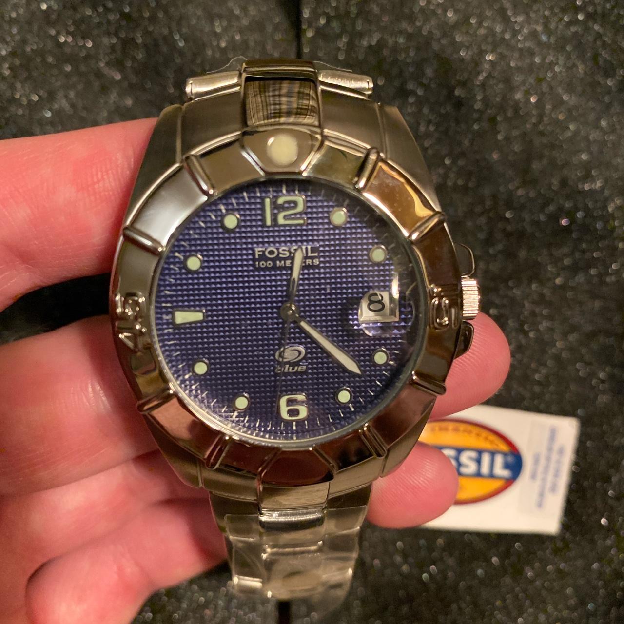 Fossil 100 meters online blue