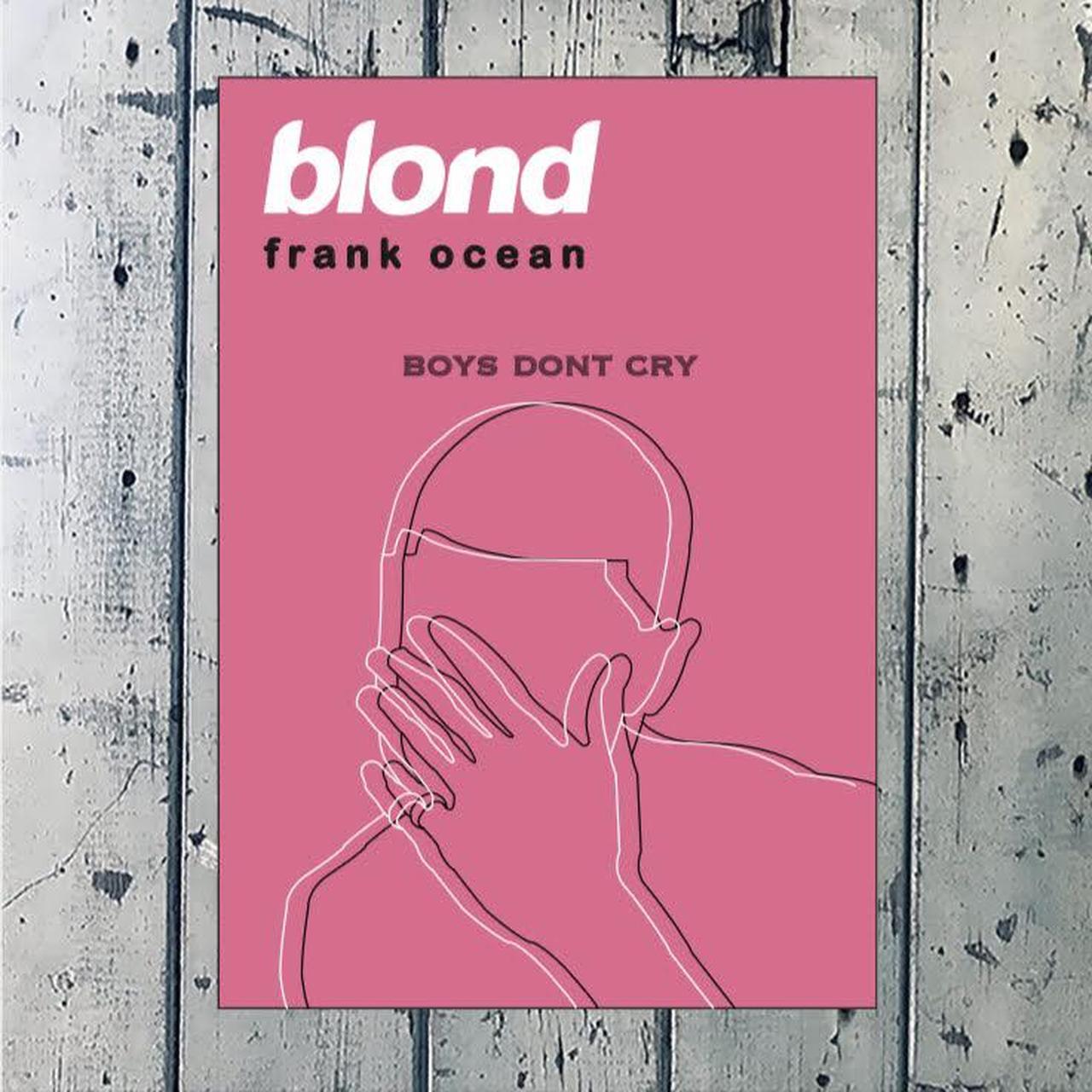 Frank Ocean blonde boys don't cry album poster / | Depop