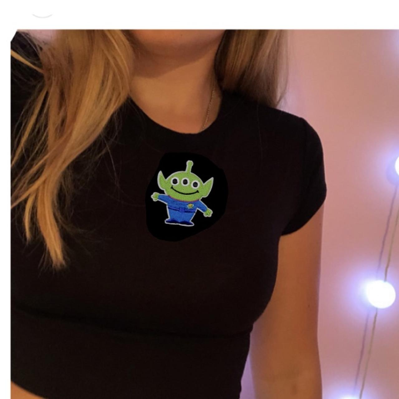 Toy story alien black crop top xx, £15 all in...