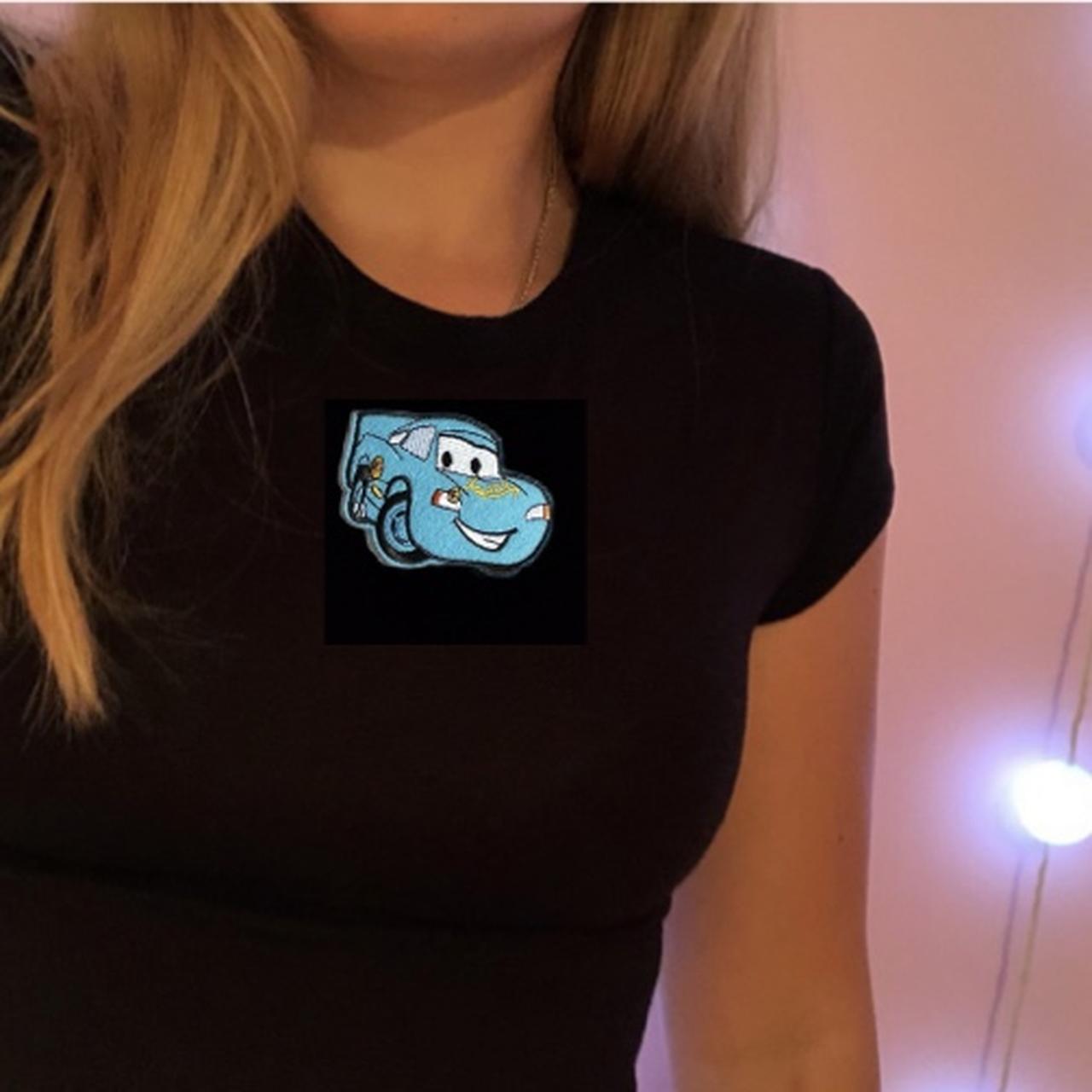 Sally from disney CARS MOVIE crop top This looks Depop