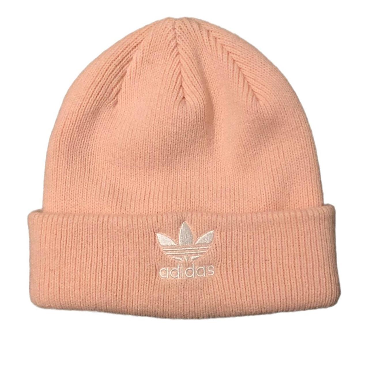 Pastel Pink Logo Beanie by Adidas BUNDLE TO GET