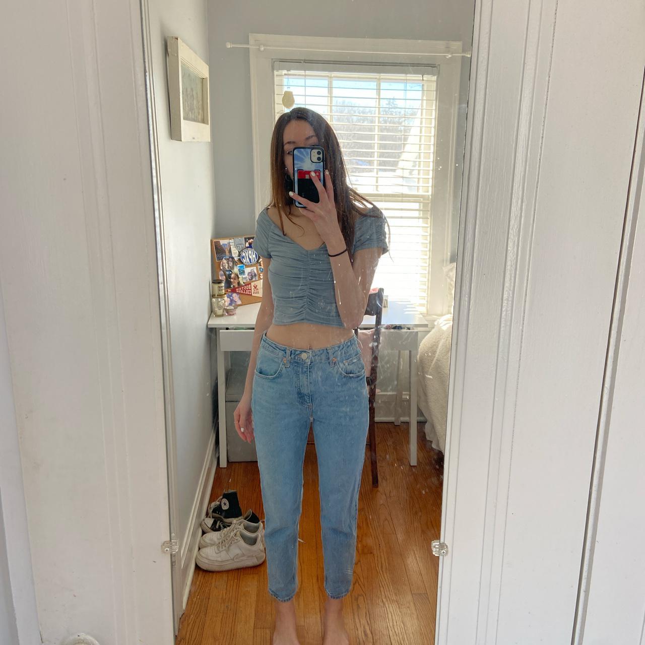 NOT CURRENTLY AVAILABLE Zara high waisted straight... - Depop