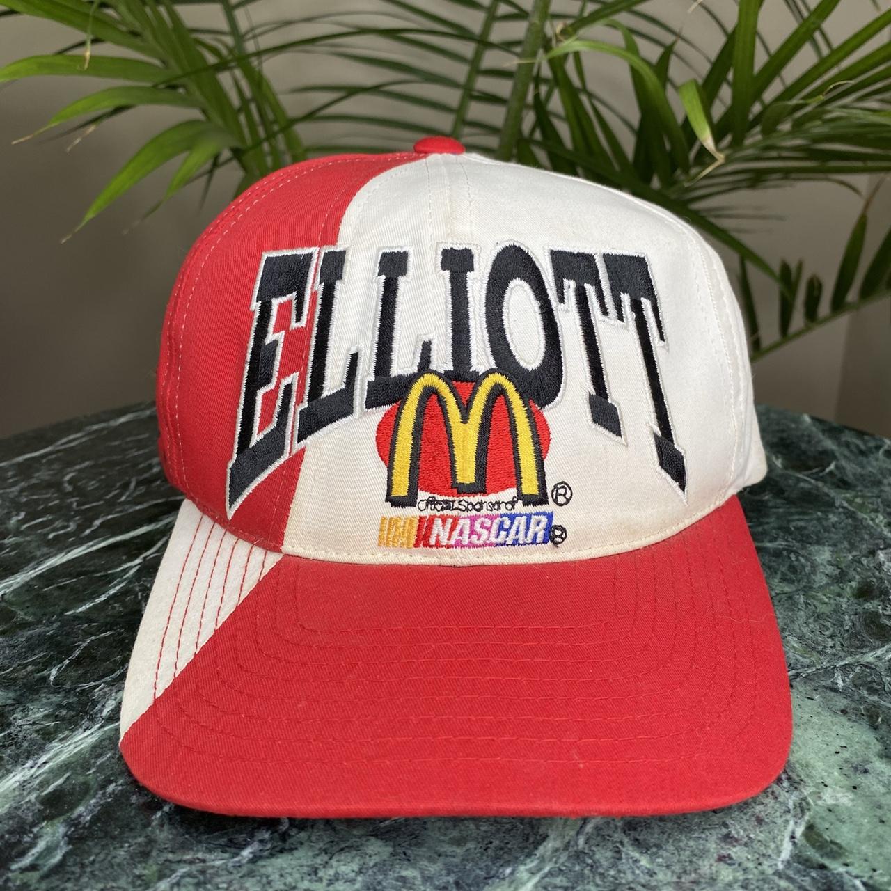 NASCAR Men's Red and White Hat