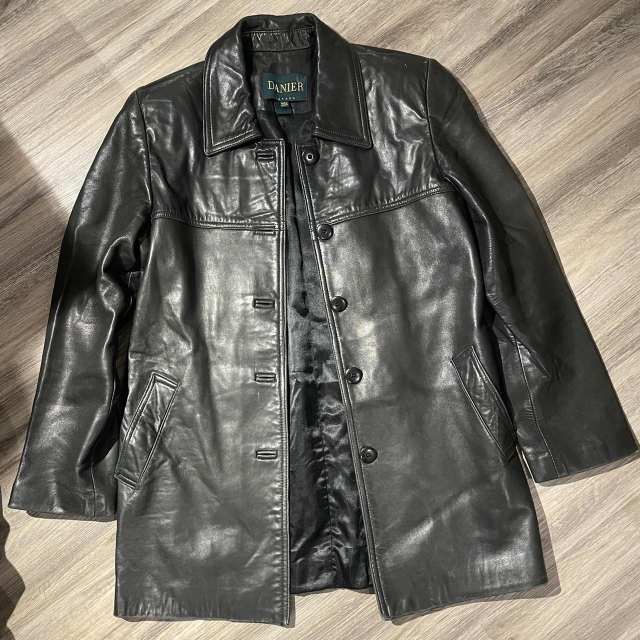 Vintage Danier Leather Jacket Tag size 4-6 Length... - Depop