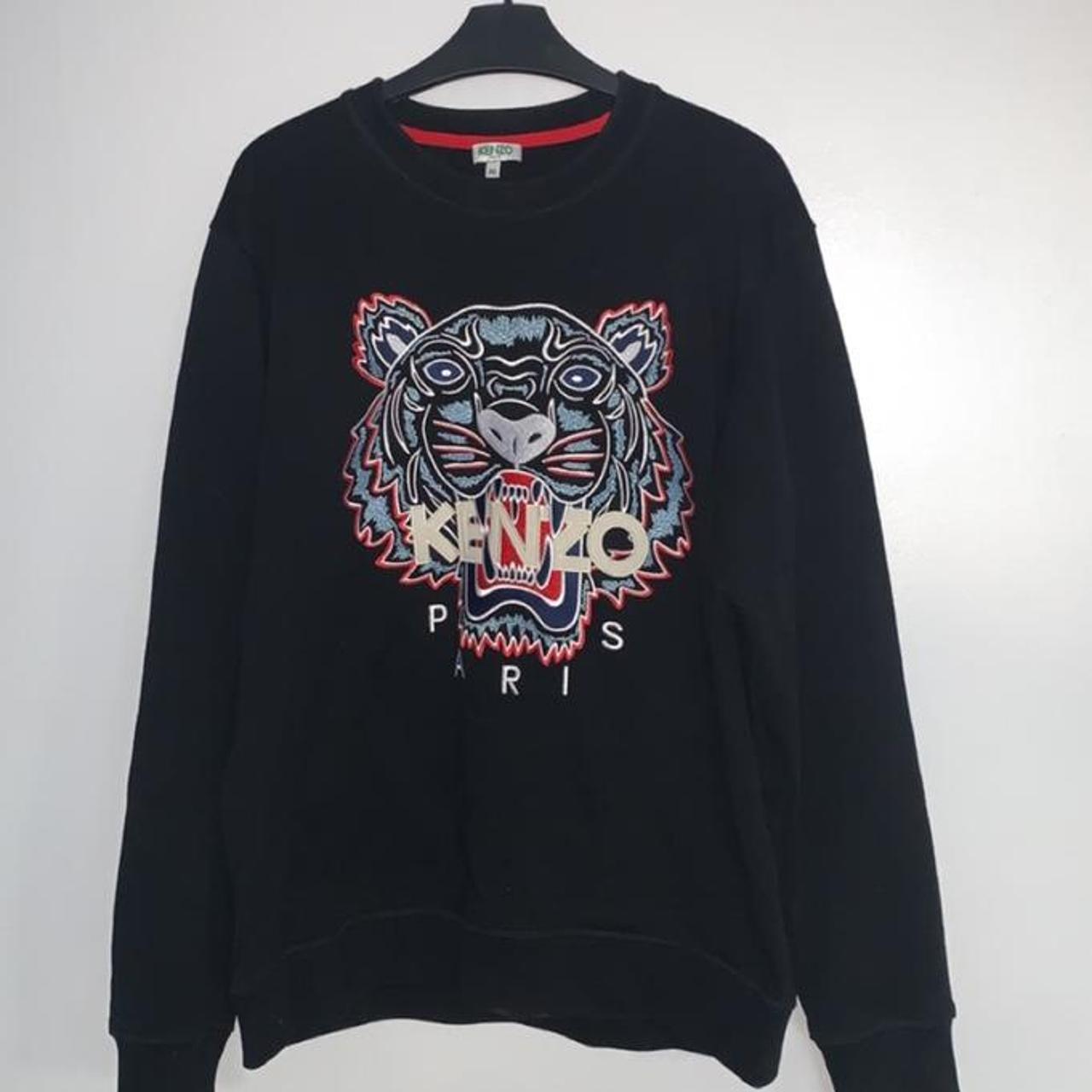 Kenzo Men's Black Jumper | Depop