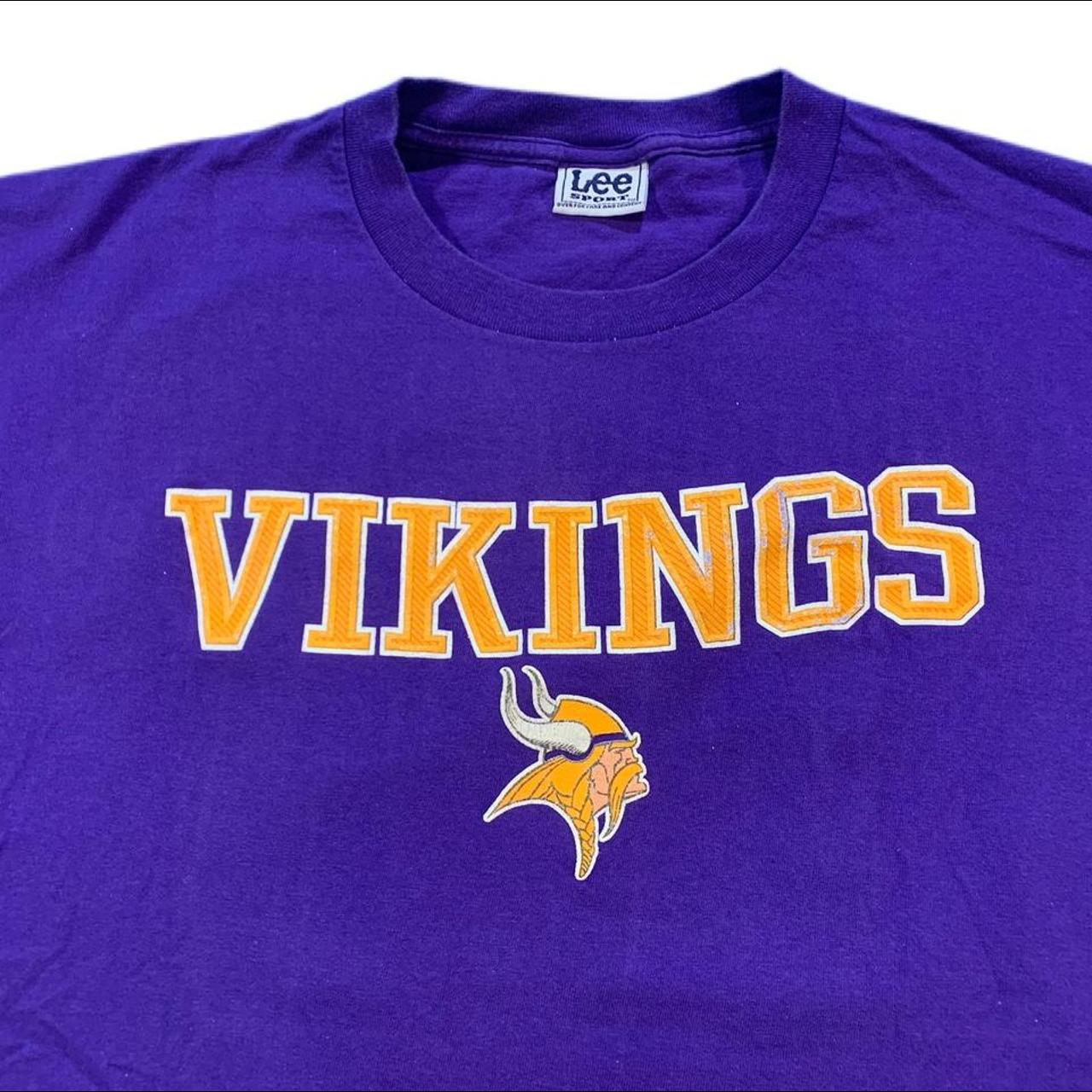 Vintage Minnesota Vikings Crew Neck Lee sport Size - Depop