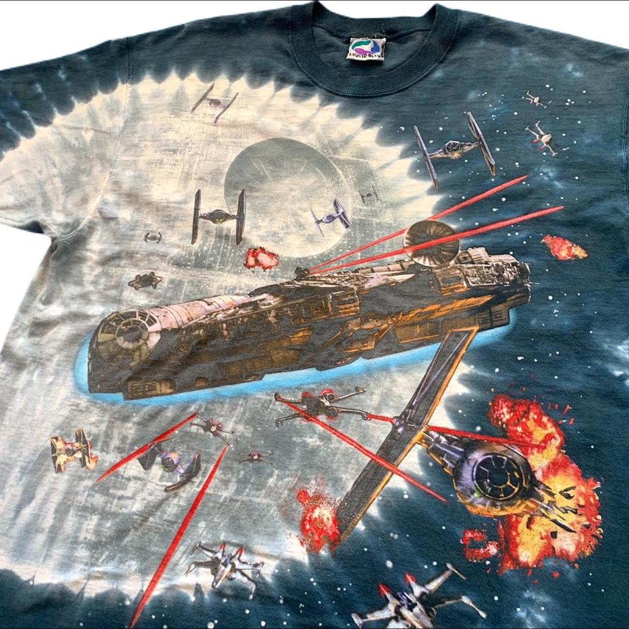 超人気新品 希少 90's LIQUID BLUE STAR WARS Tシャツ USA製