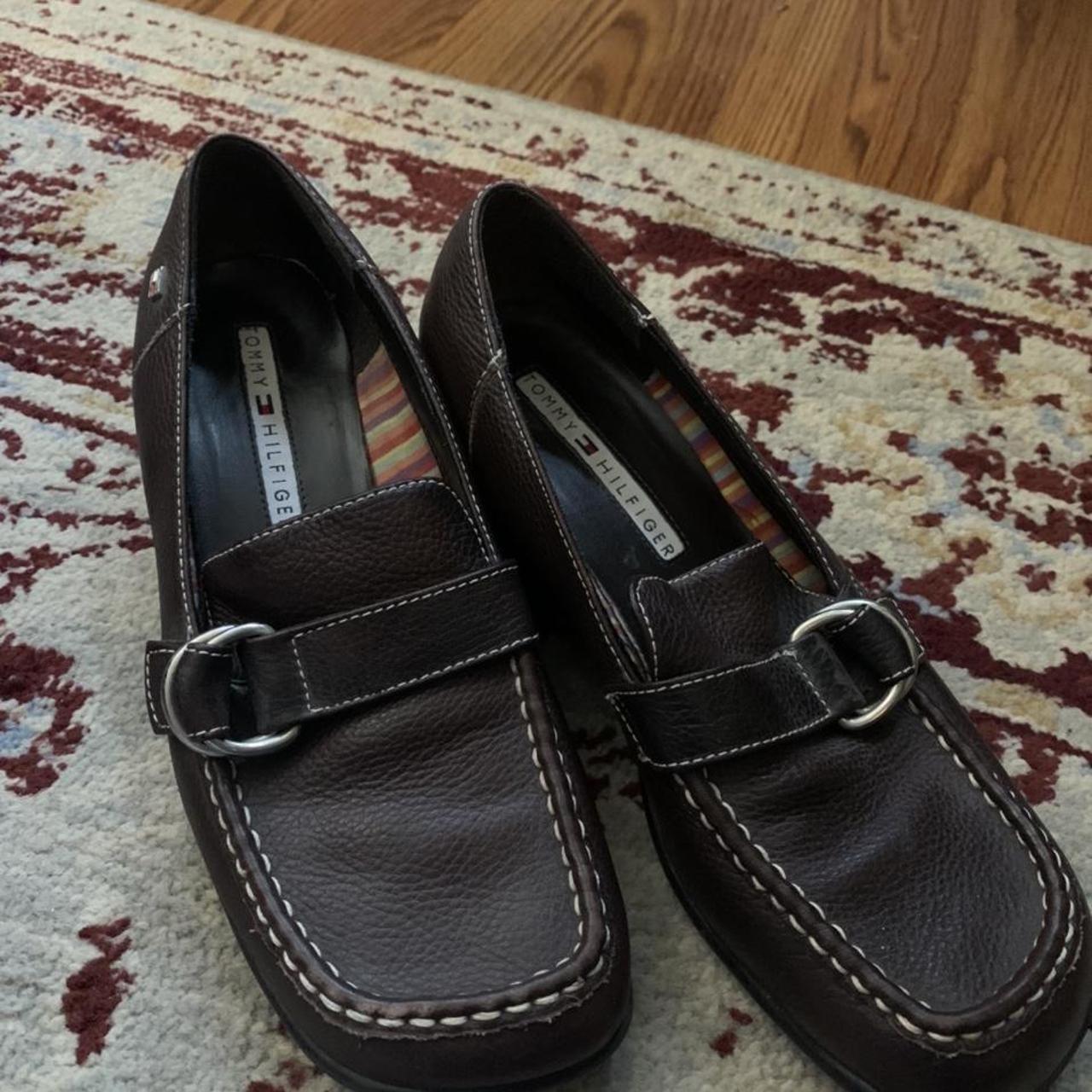 Tommy Hilfiger Women's Brown Loafers | Depop