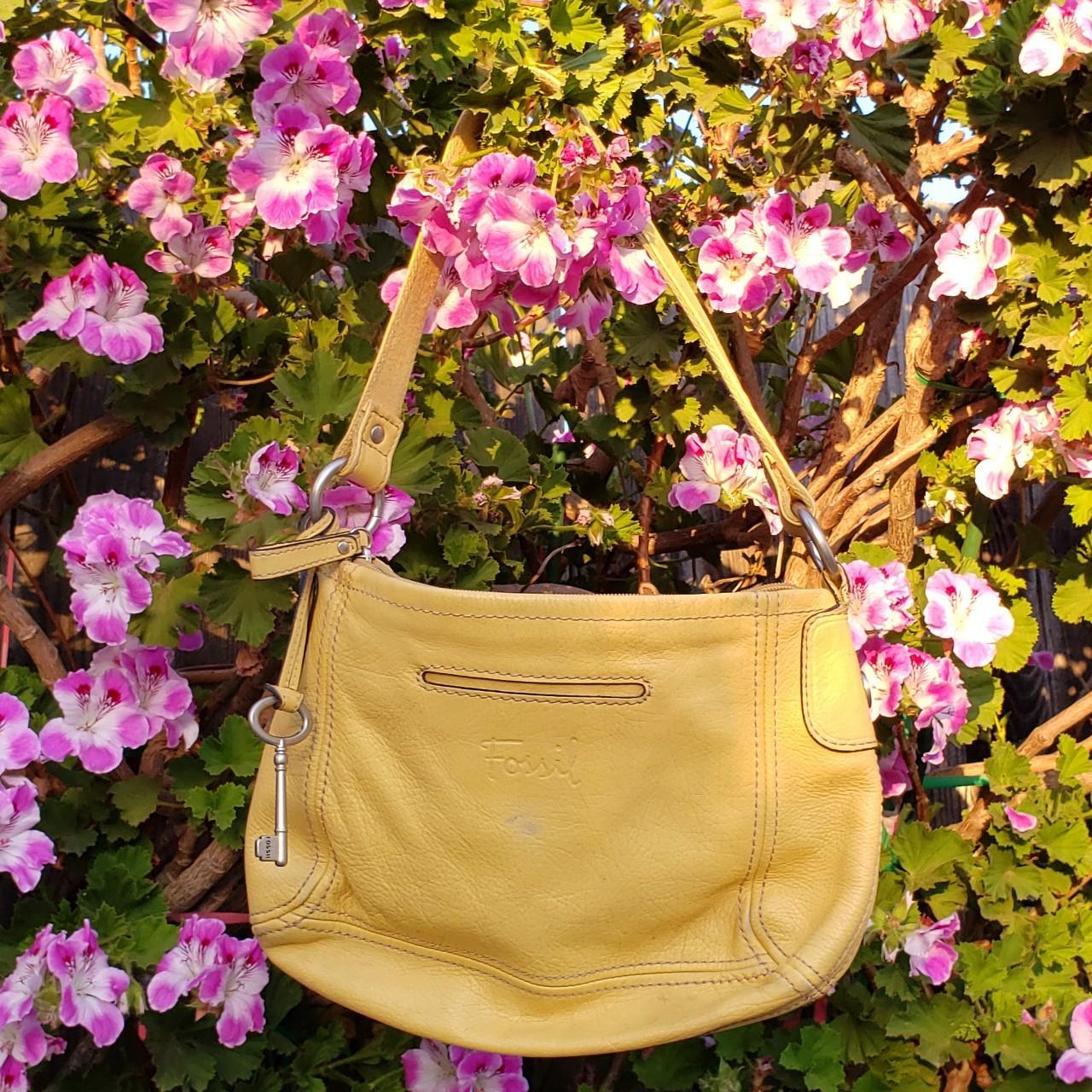 Fossil Women's Yellow Bag Depop