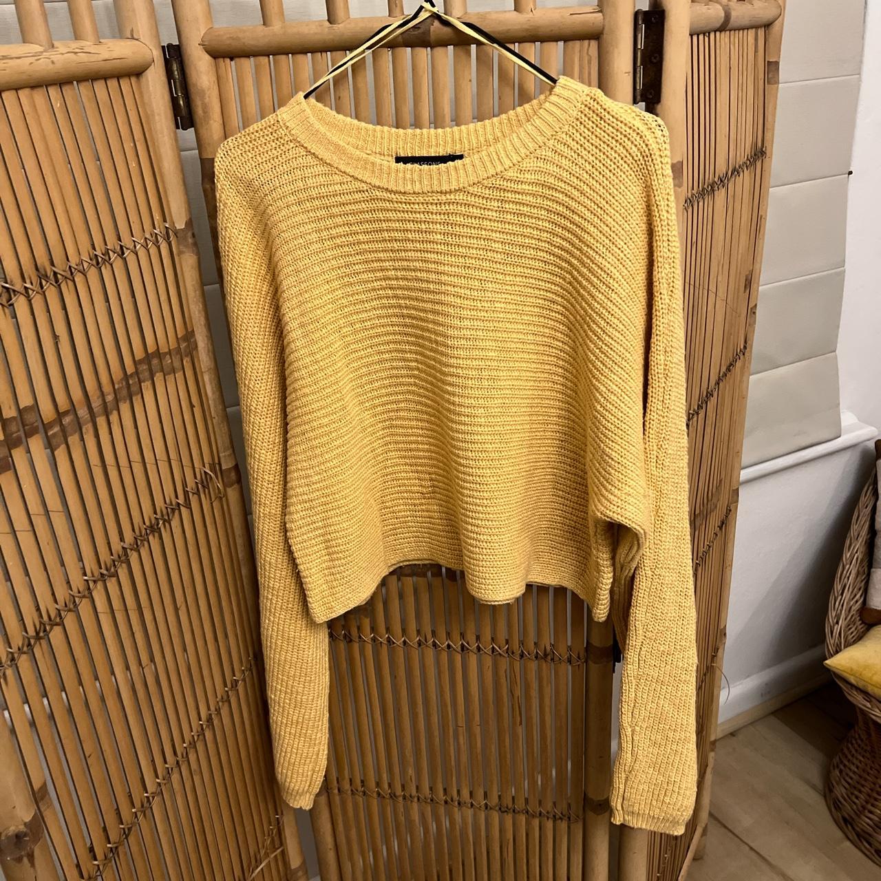 Glassons Women's Yellow Sweatshirt Depop