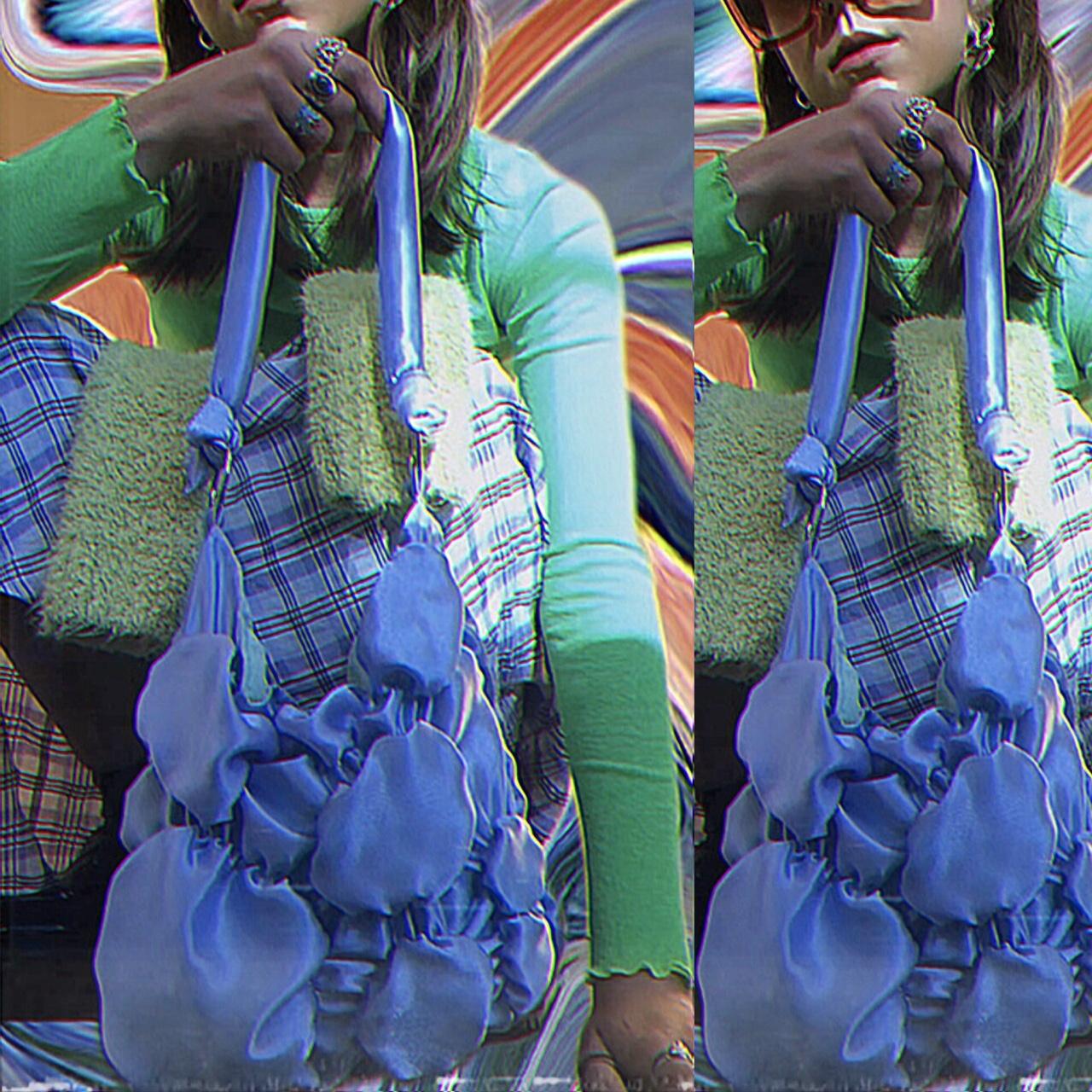 Women's Purple and Yellow Bag (4)