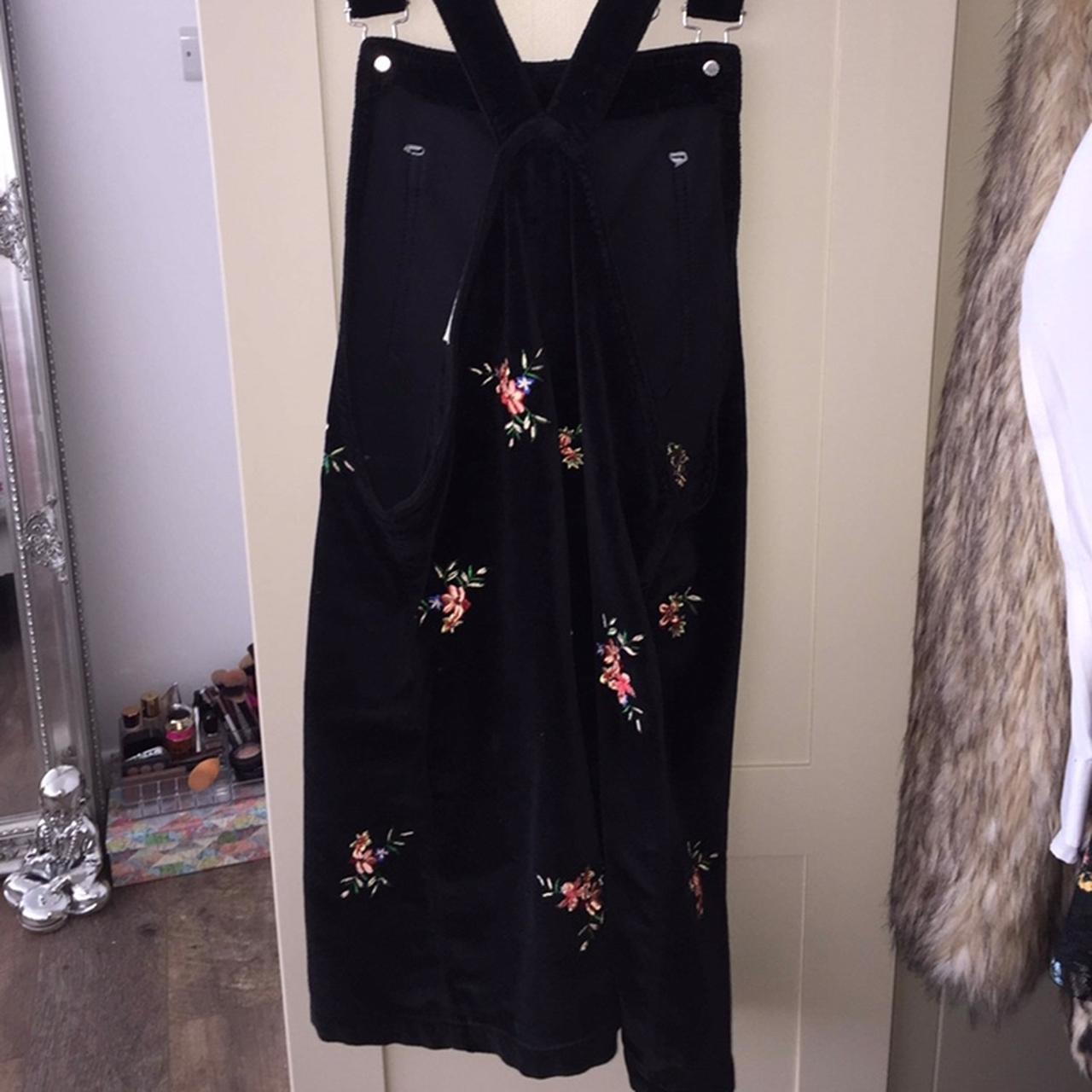 Velvet store dungaree dress