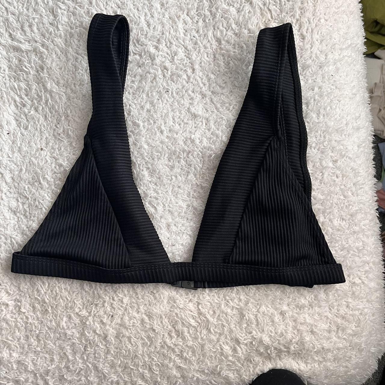 Primark black triangle bikini top. Never worn, size... Depop