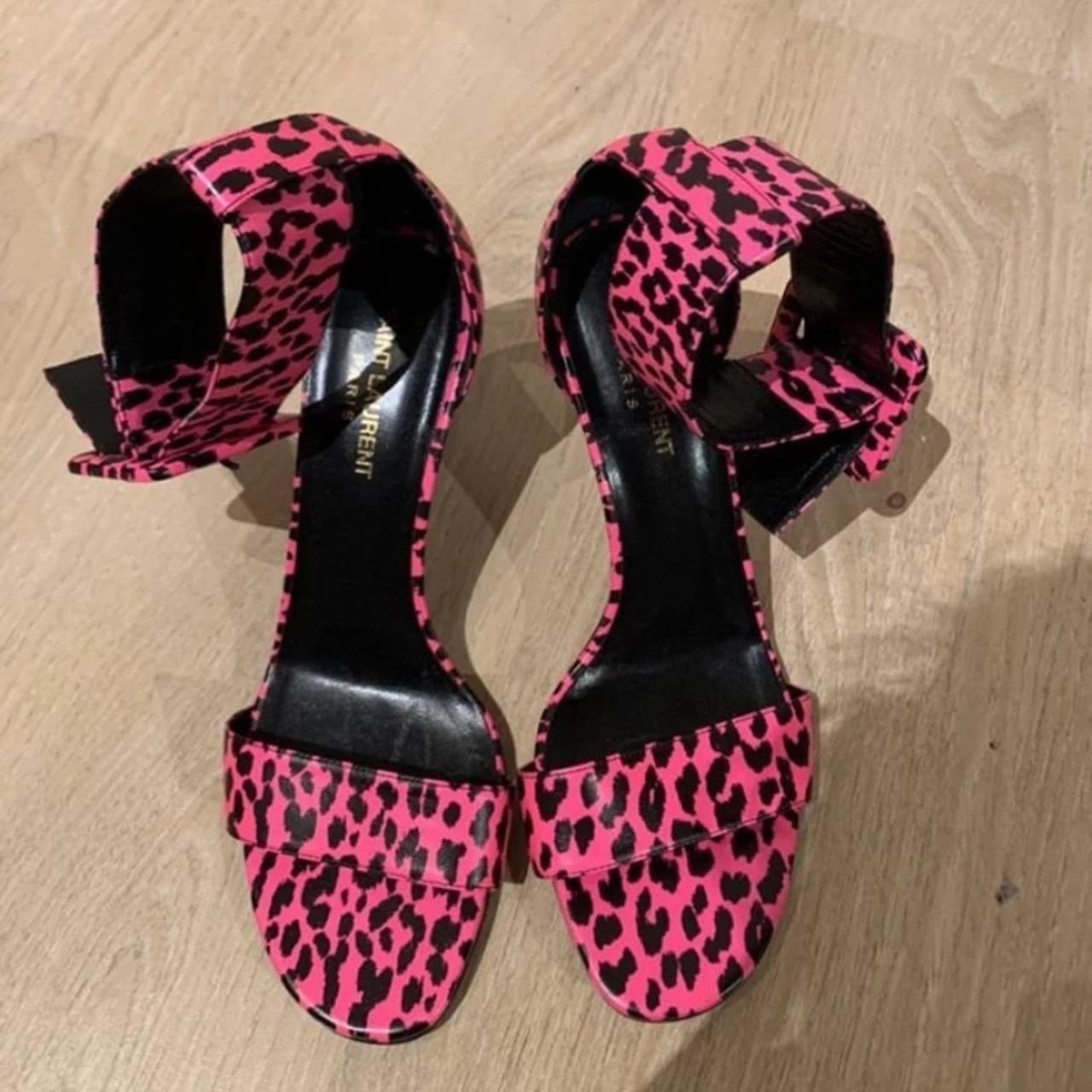 pink leopard sandals