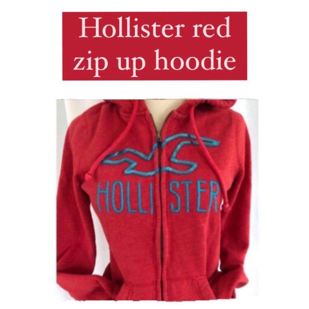 hollister red hoodie