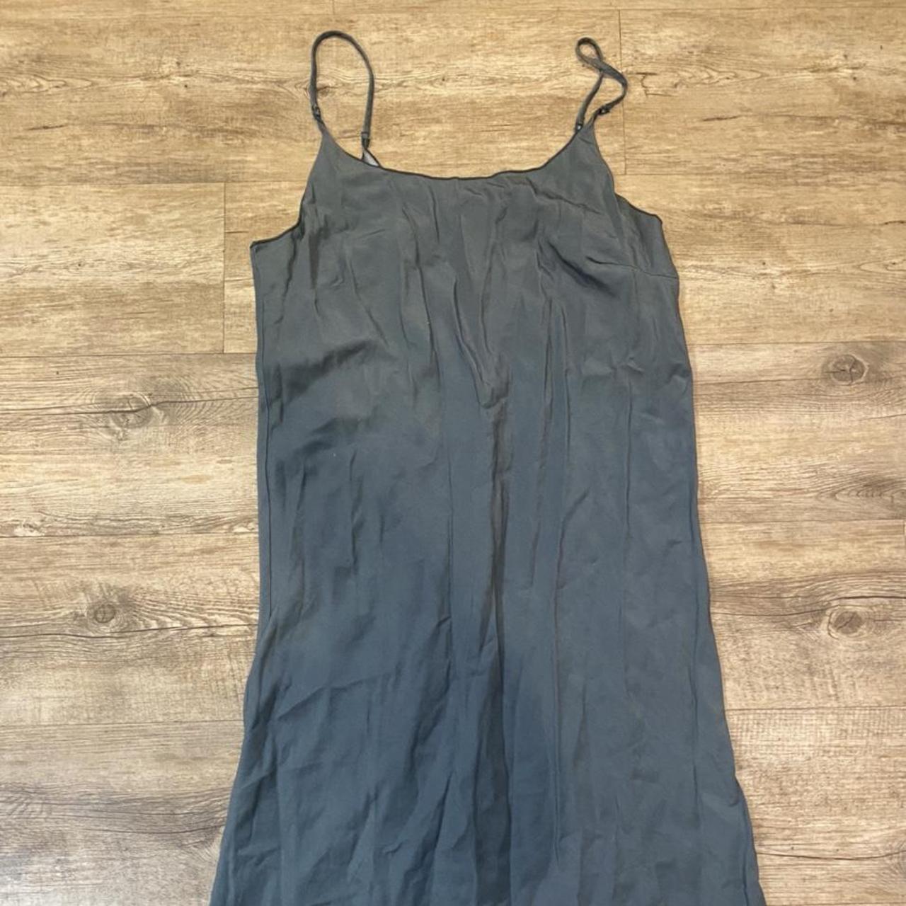 Earth Dark Blue/Green Dress Size M 55% Cotton 45%... - Depop