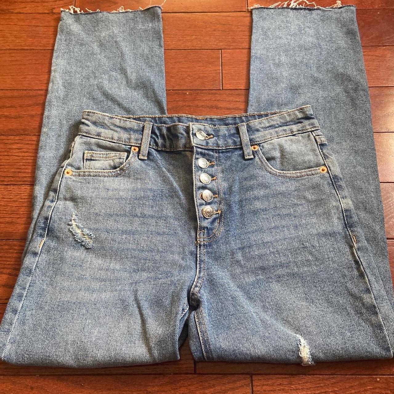 High Rise Straight Ankle Jeans -Great condition... - Depop