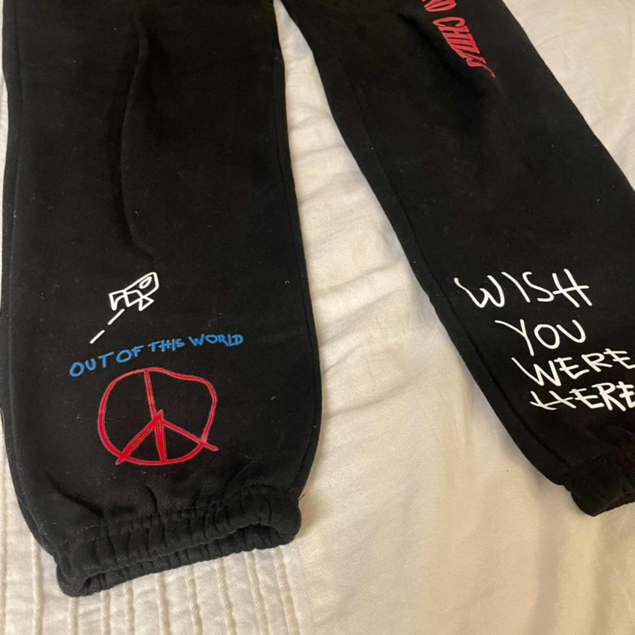 Travis Scott #astroworld merch champion sweatpants - Depop