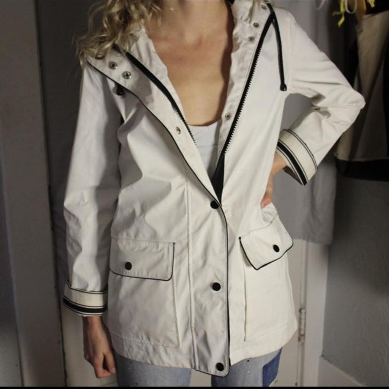 Topshop 2025 white raincoat