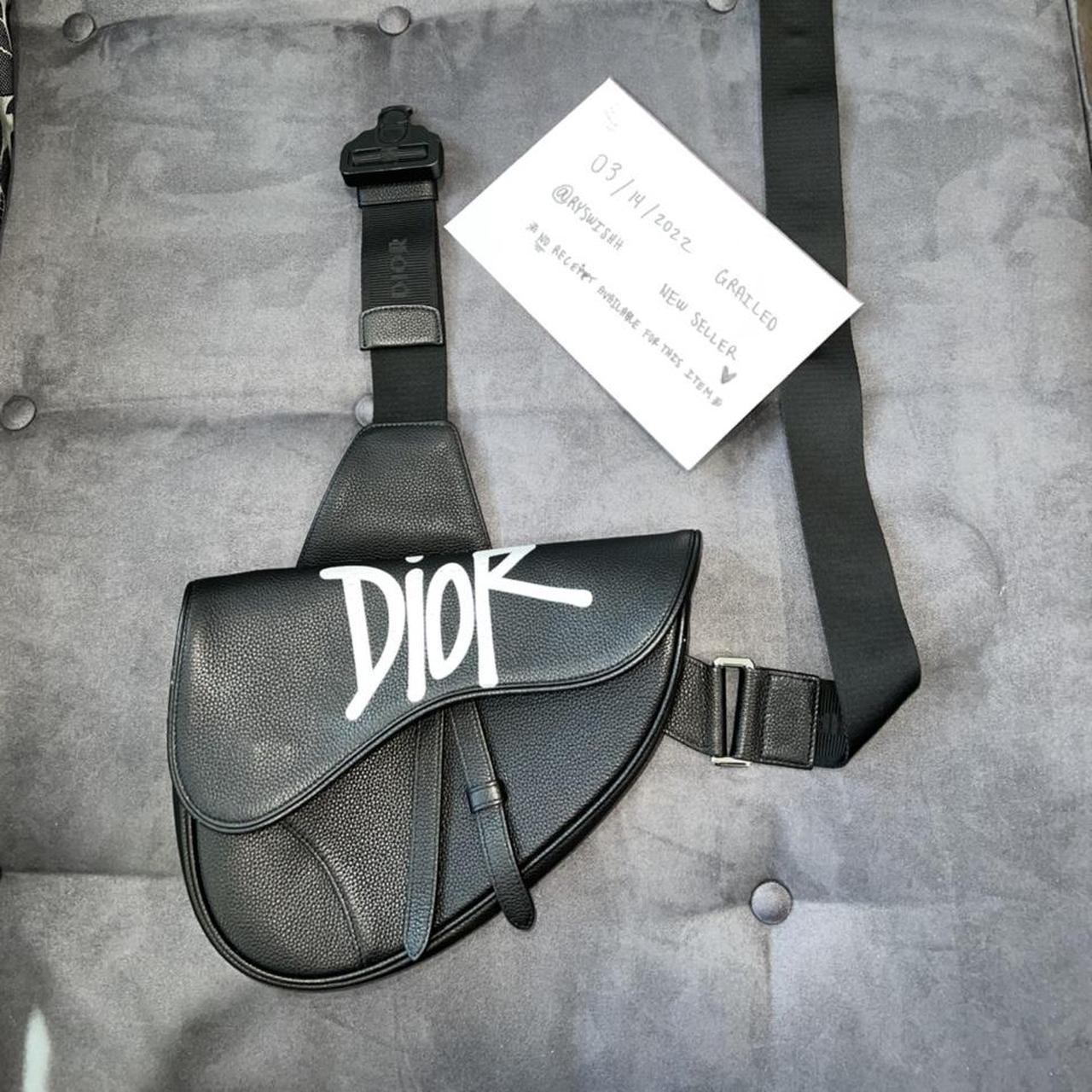 Dior And Shawn Saddle Bag in Black for Men