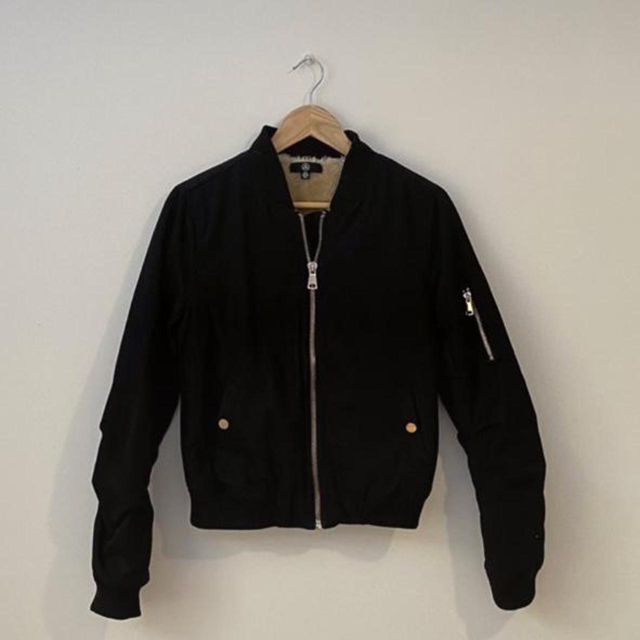 bomber jacket gold zipper