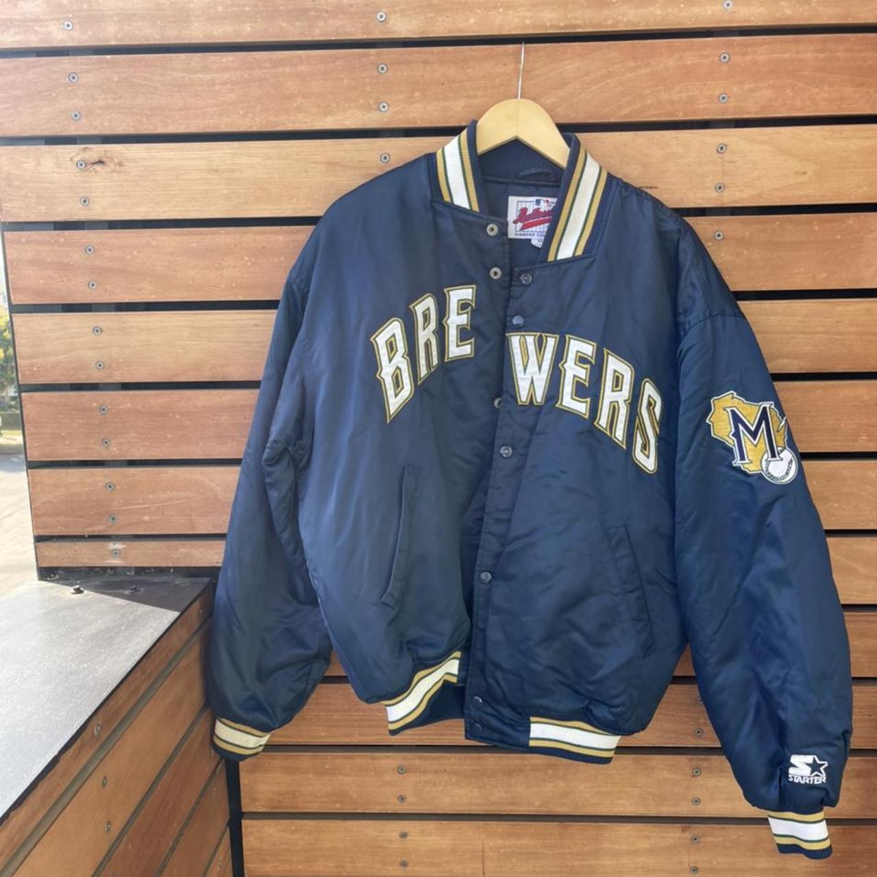 MILWAUKEE BREWERS STARTER JACKET TAGGED MEDIUM - Depop