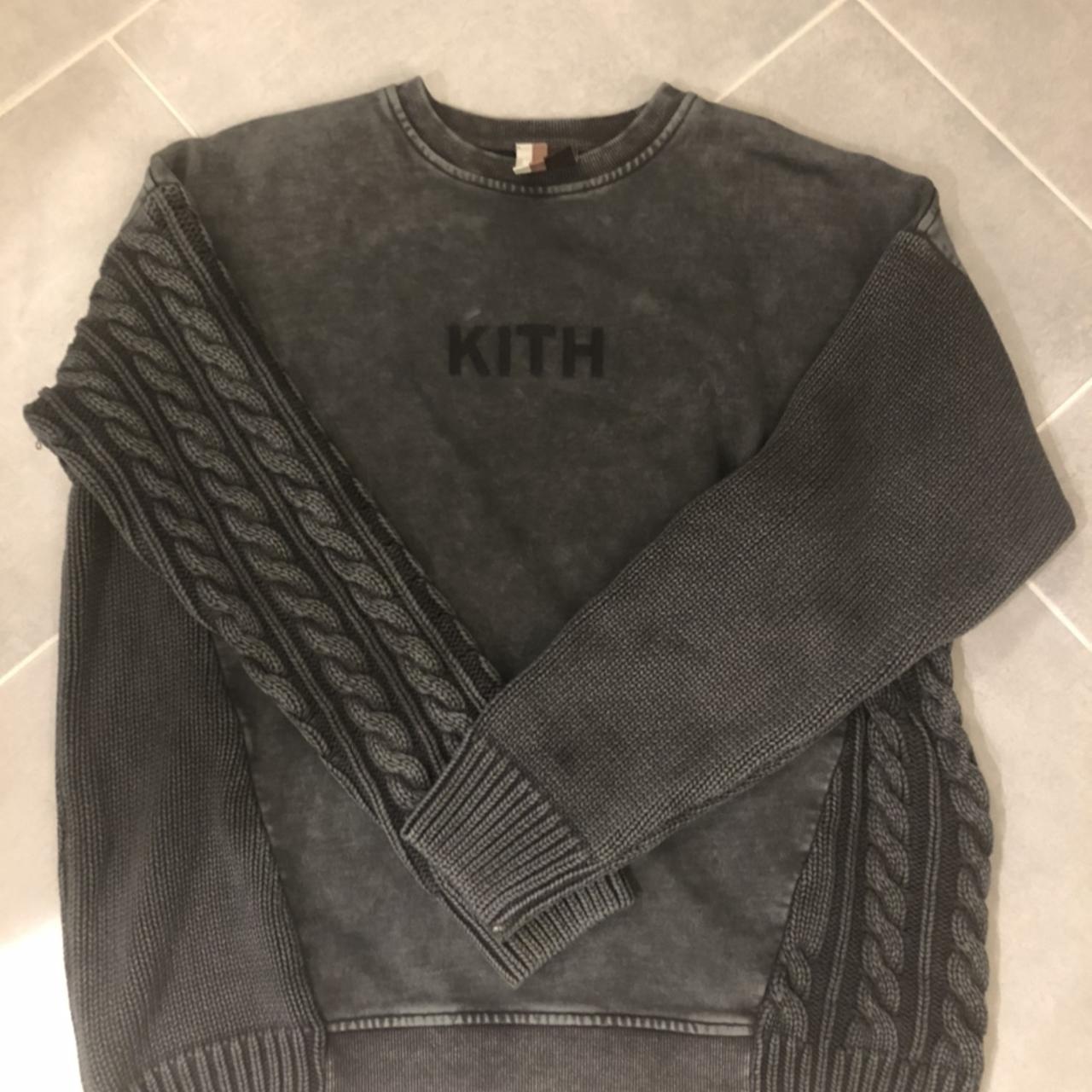 Kith Combo Knit Crewneck Black Medium #kith