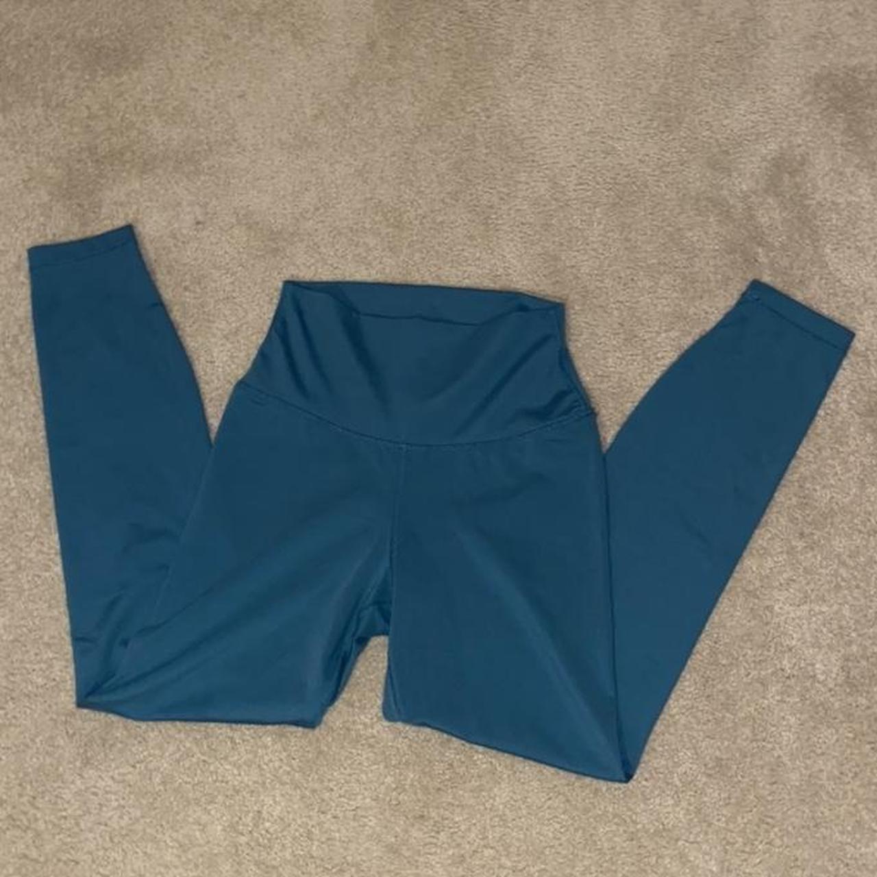leggings from tjmaxx very comfortable teal... Depop