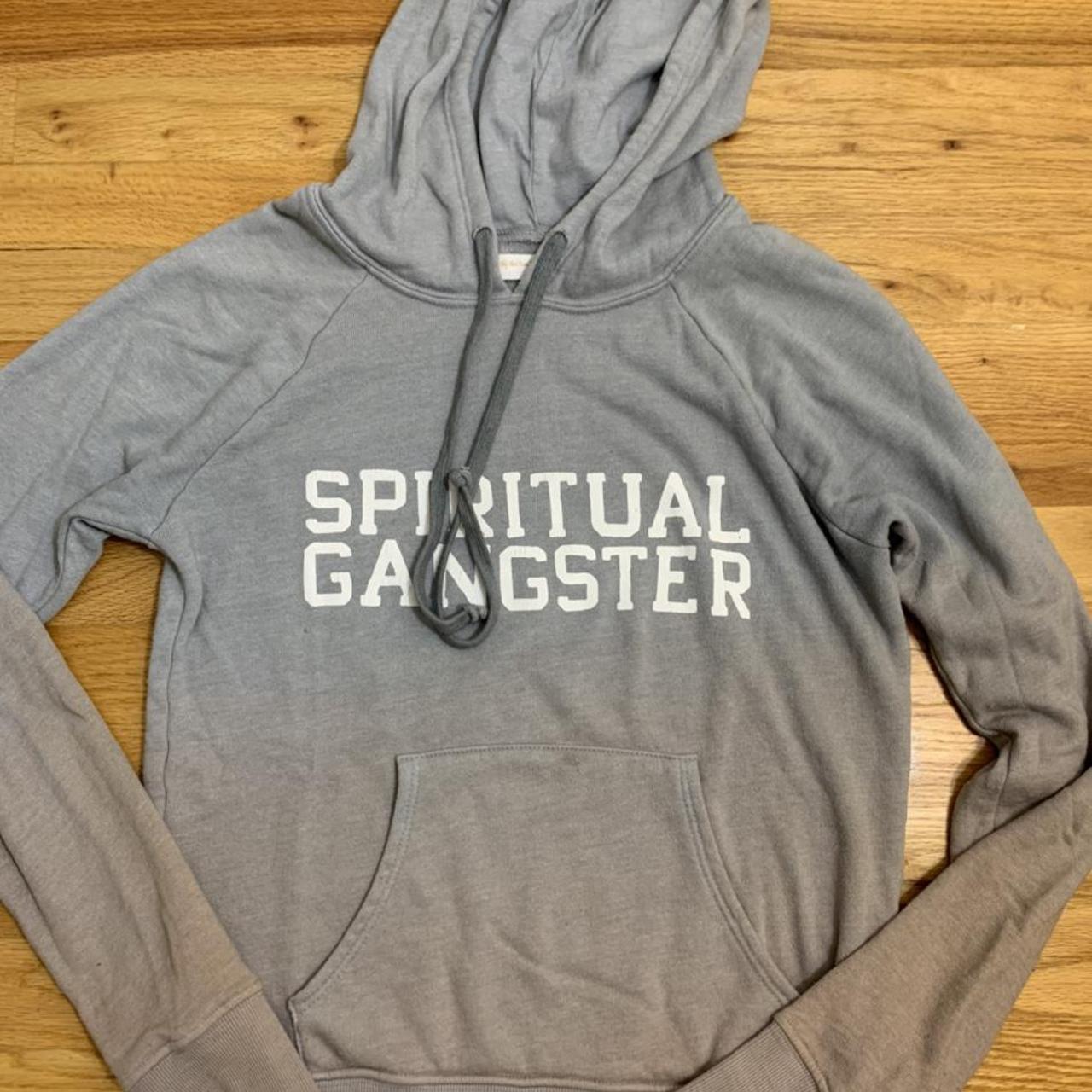 spiritual gangster ombré hoodie! size xs and fits... - Depop