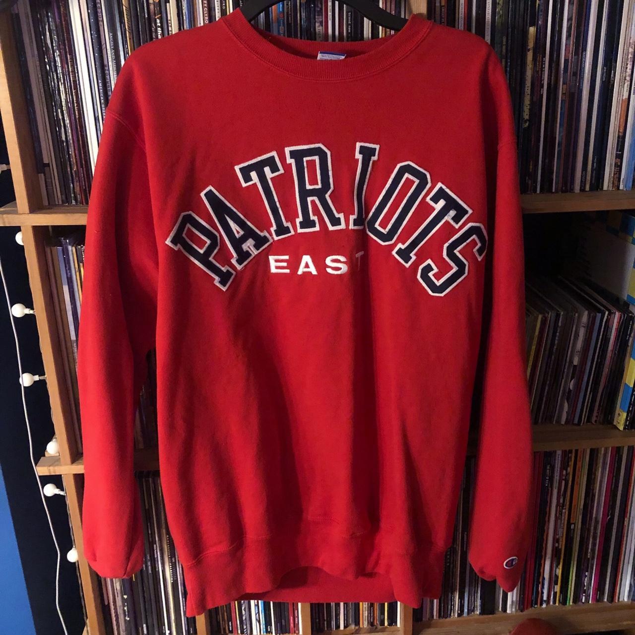 Vintage Champion Sweater. Patriots East presumably - Depop