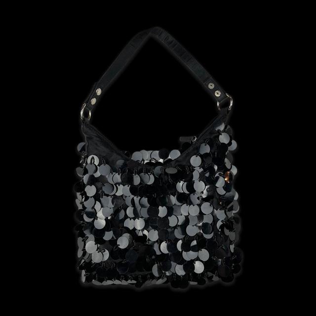 Sequin Chain Clutch Strap Bag