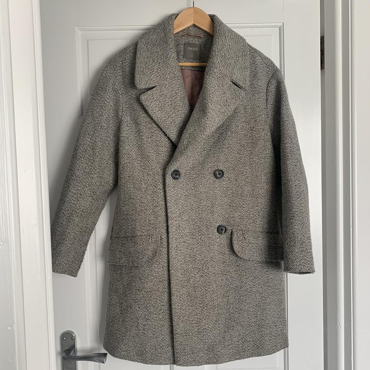 Ladies Oasis Grey Oversized Blazer Jacket