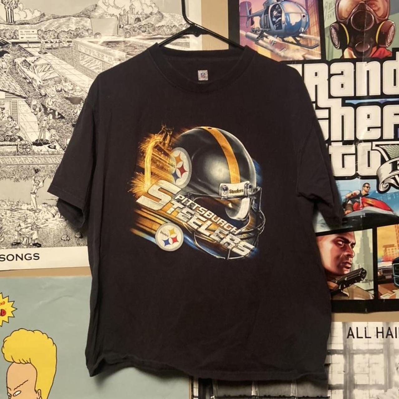 Vintage Mens Pittsburgh Steelers NFL Football Shirt - Depop