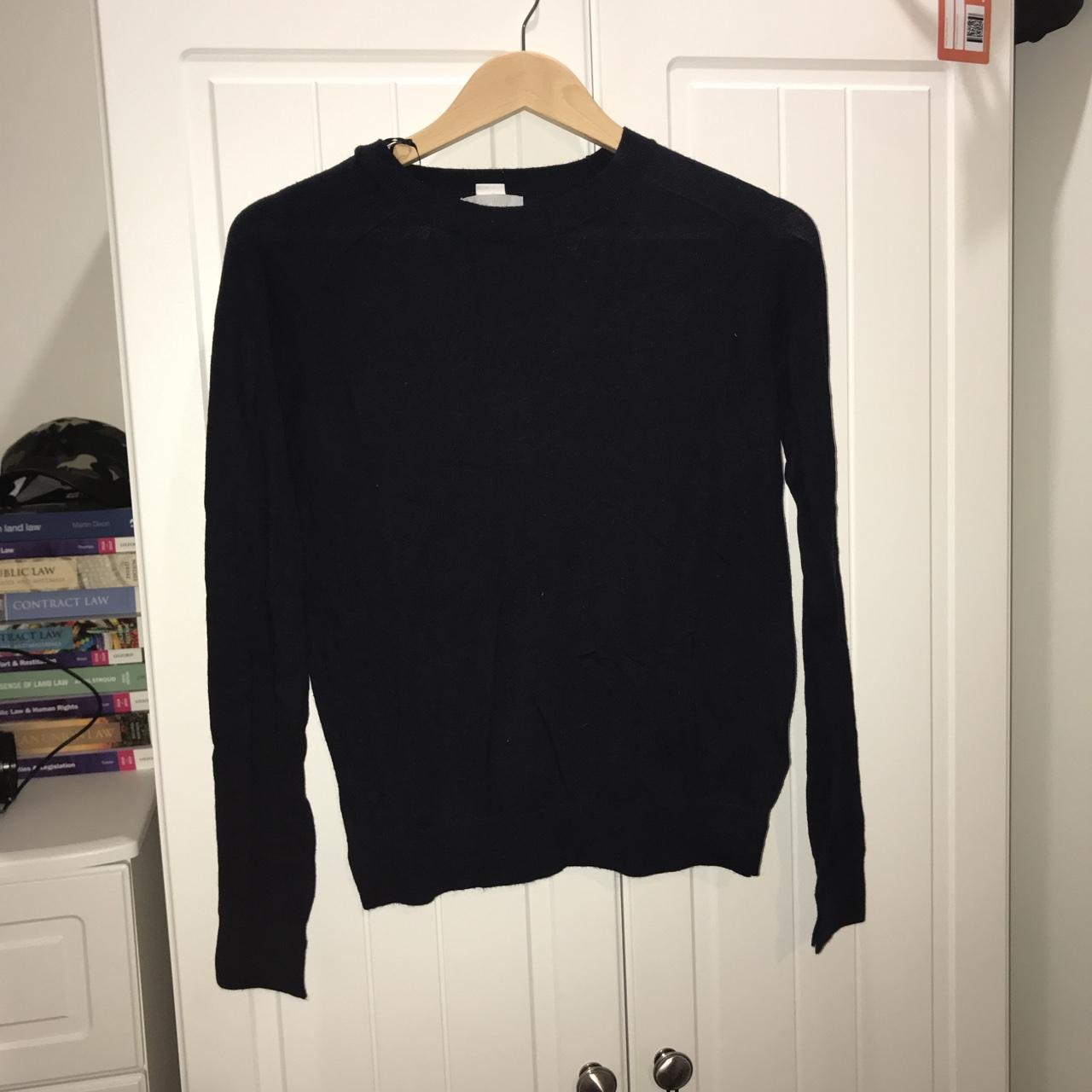 Simple dark blue H&M jumper. Selling as hardly ever... - Depop