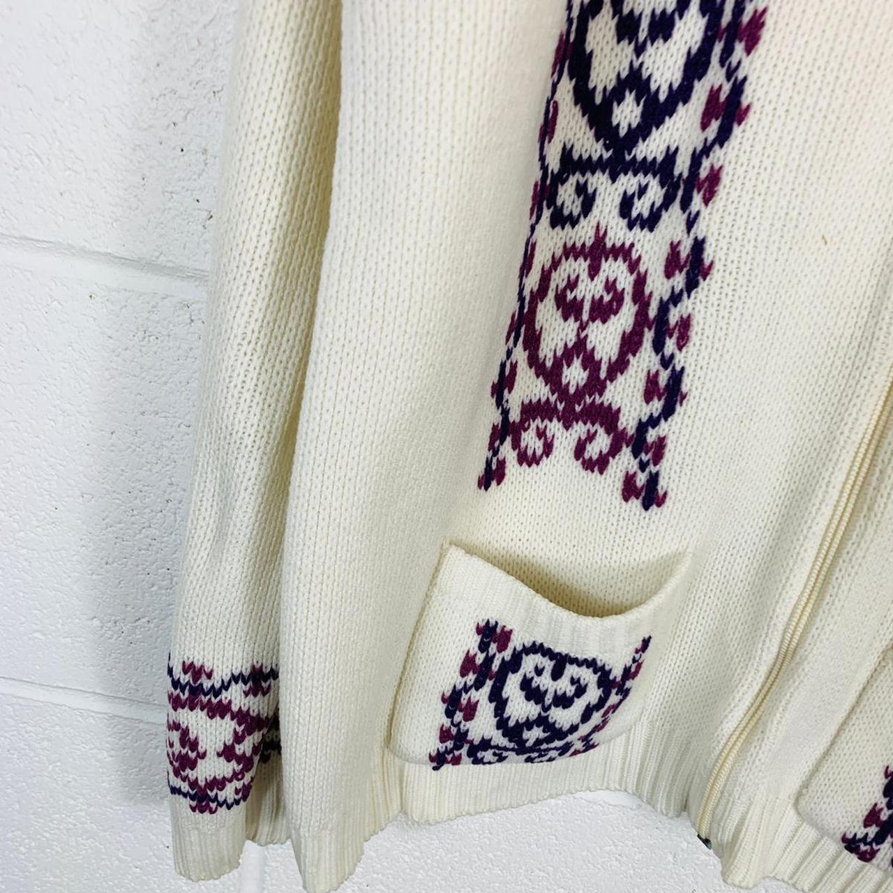 Product Image 3 - Vintage abstract knitted cardigan 

White