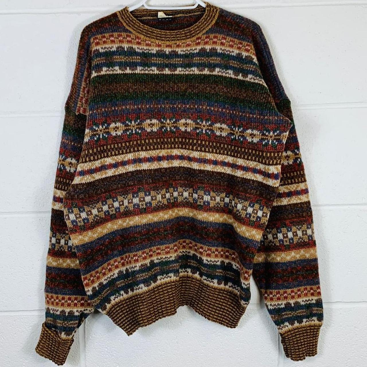 Product Image 2 - Vintage abstract knitted jumper

Brown and
