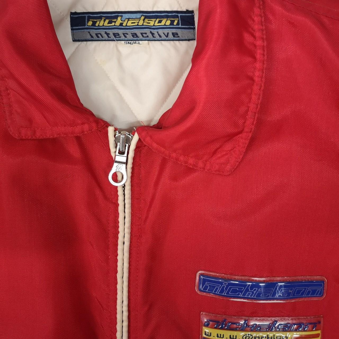 Vintage Nickelson Jacket Red 90s Bomber Jacket - Depop