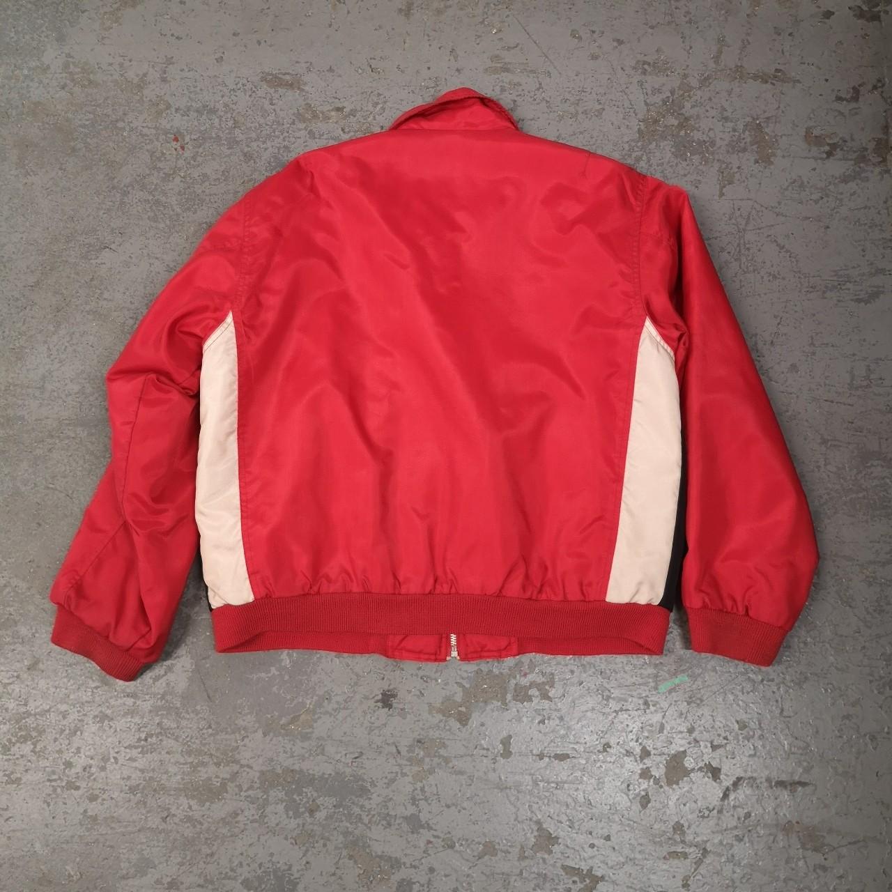 Vintage Nickelson Jacket Red 90s bomber jacket... - Depop